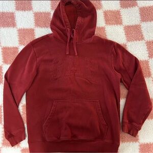 GAP Men's Deep Red Hoodie